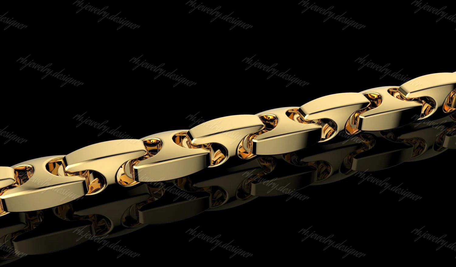 Gold N1132 3D Print Model .c4d .max .obj .3ds .fbx .stl .blend