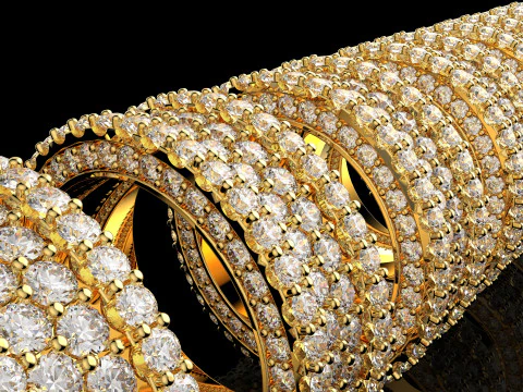 An&eacute;is de joias 3D de 6 tamanhos 1 Modelo de Impressão 3D