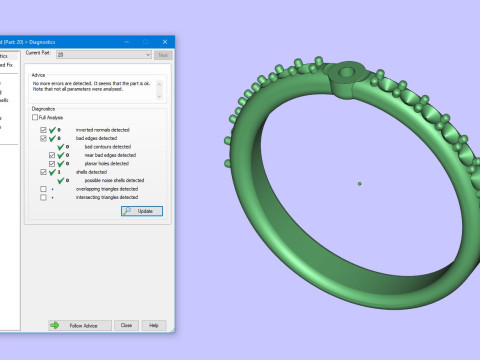18k Yellow Diamond Engagement Rings 5 3D Print Model