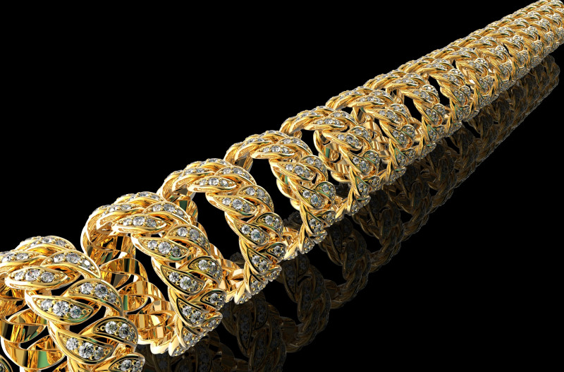 All Size Cuban Ring Modello di stampa 3D .c4d .max .obj .3ds .fbx .stl .blend