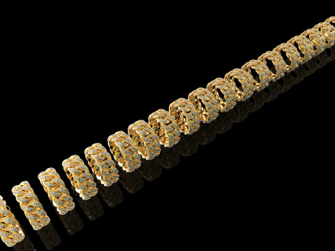 All Size Cuban Ring Modello di stampa 3D