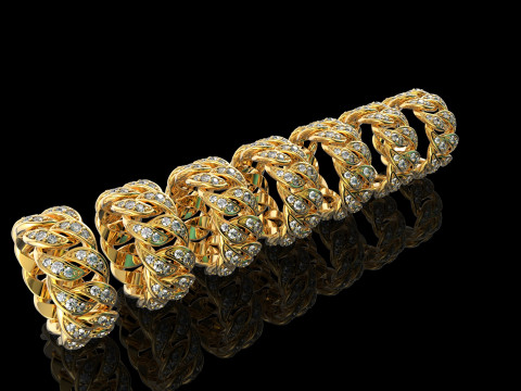 All Size Cuban Ring Modello di stampa 3D