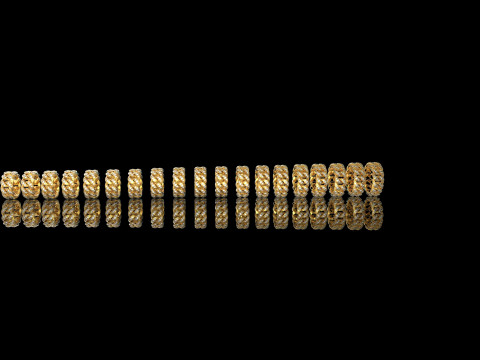 All Size Cuban Ring Modello di stampa 3D