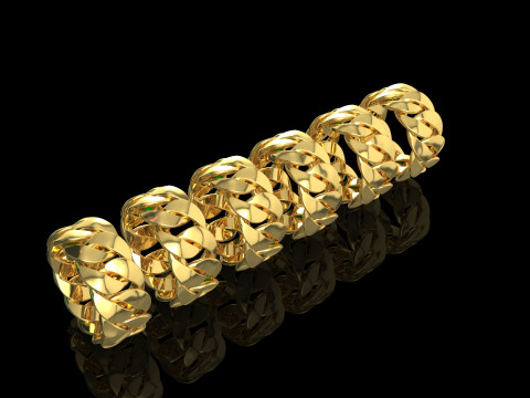 All sizes of the Cuban ring 3D 프린트 모델