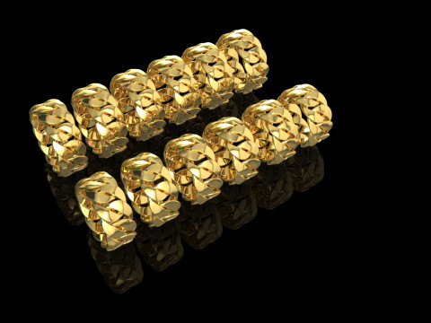 All sizes of the Cuban ring 3D 프린트 모델
