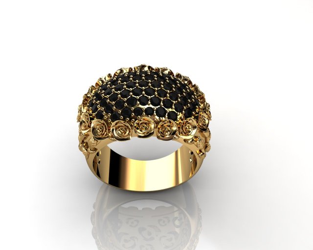 rose rings 3D-Modell .c4d .max .obj .3ds .fbx .stl .blend 