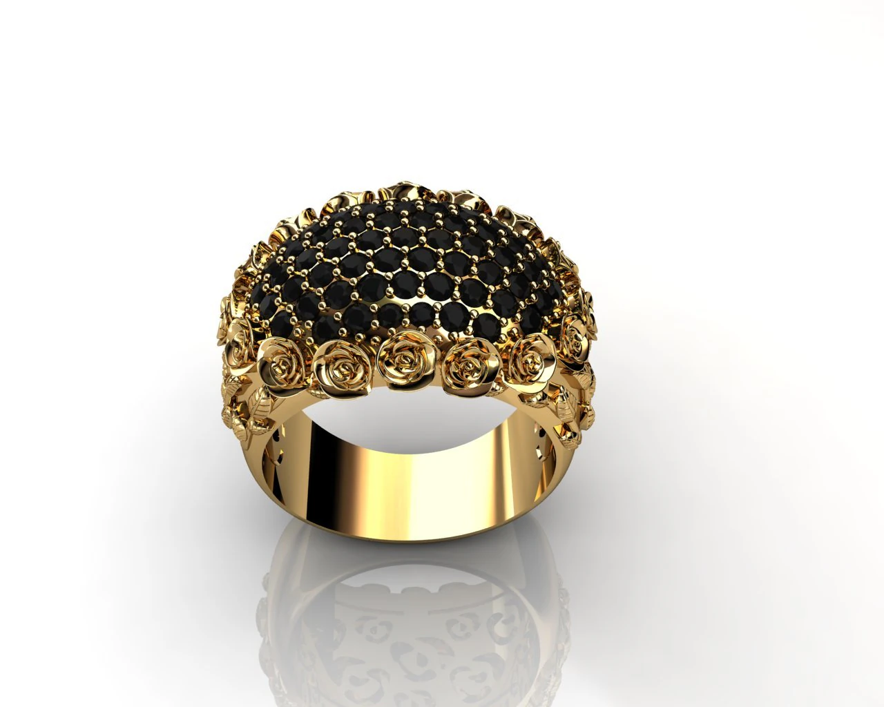 rose rings 3D Model .c4d .max .obj .3ds .fbx .stl .blend