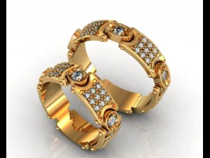 anello nuziale Modello 3D