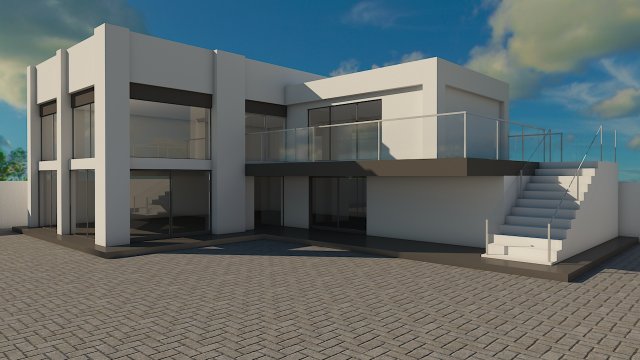 modernhouse3dmax2012 Modelo 3D .c4d .max .obj .3ds .fbx .stl .blend 