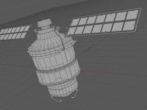satellit 3D Model