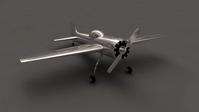 avi&atilde;o Modelo 3D .c4d .max .obj .3ds .fbx .stl .blend 