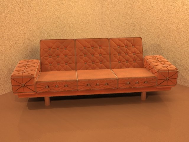 divan Modelo 3D .c4d .max .obj .3ds .fbx .stl .blend 