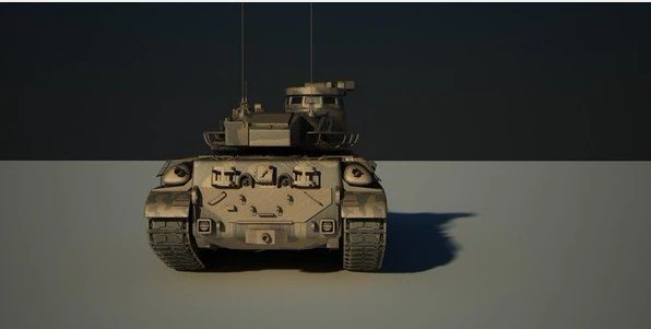 amx 30 b2 탱크 3D 모델 .c4d .max .obj .3ds .fbx .stl .blend