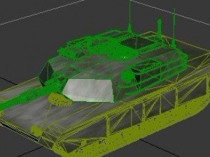 m1 tank Model 3D