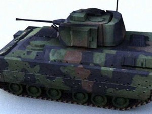 bradley low tank 3D Model
