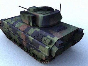 bradley low tank 3D Model