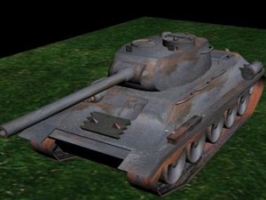 t34 russian tank 3D Model