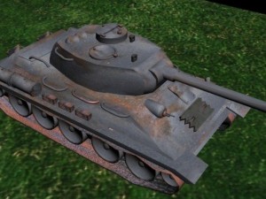 t34 russian tank 3D Model
