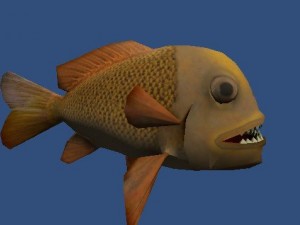 piranha fish Model 3D
