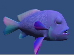 piranha fish 3D Model