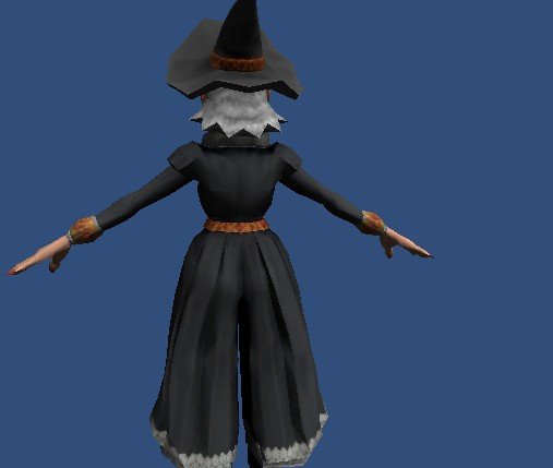 witch 3D Model .c4d .max .obj .3ds .fbx .stl .blend 
