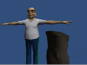 man with a bag 3D Model