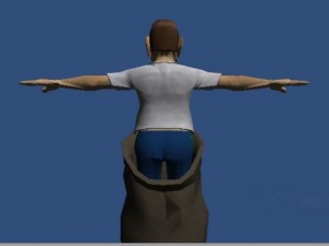man with a bag 3D Model