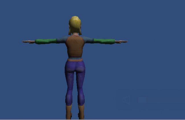 girl with yellow hair Modelo 3D .c4d .max .obj .3ds .fbx .stl .blend 