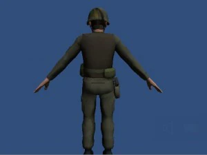 군인 녹색 3D 모델