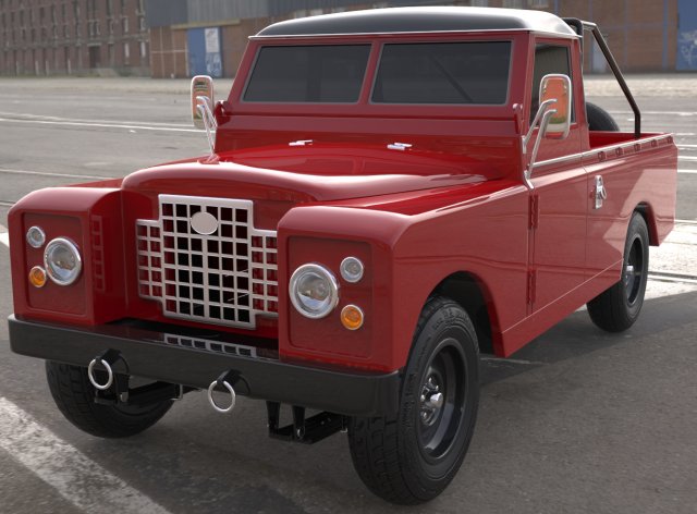 land rover pickup Modelo 3D .c4d .max .obj .3ds .fbx .stl .blend 