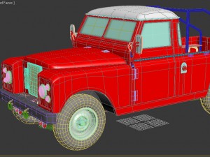 land rover pickup Modelo 3D