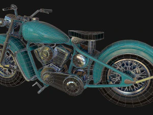 motociclo Modello 3D
