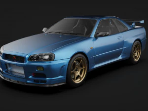 Nissan Skyline R34 3D Model
