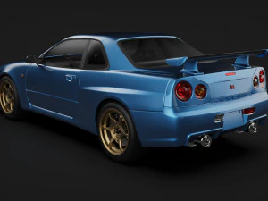 Nissan Skyline R34 3D Model