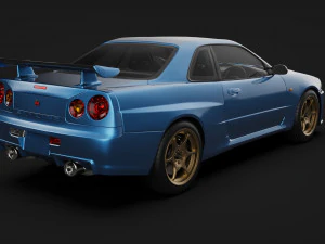 Nissan Skyline R34 3D Model