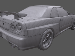 Nissan Skyline R34 3D-Modell