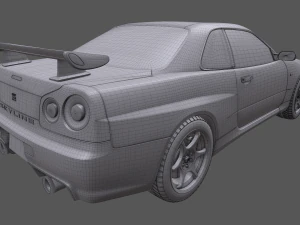 Nissan Skyline R34 3D Model