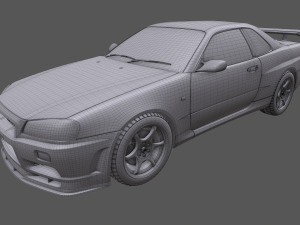 Nissan Skyline R34 3D-Modell