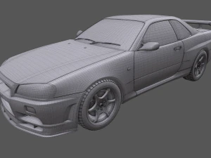 Nissan Skyline R34 3D Model