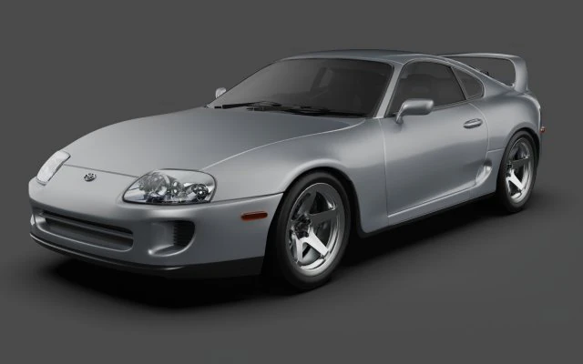 Toyota Supra 98 Model 3D .c4d .max .obj .3ds .fbx .stl .blend 