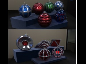 christmas balls 3D Модель