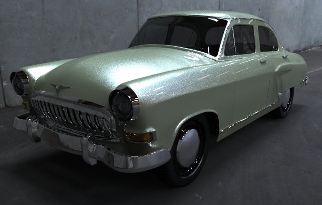 gaz 21 3D Модель .c4d .max .obj .3ds .fbx .stl .blend 