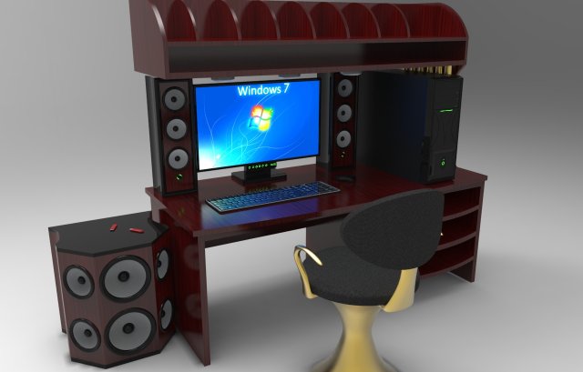 computer 3D 模型 .c4d .max .obj .3ds .fbx .stl .blend 