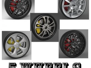 5 k&oacute;ł Model 3D