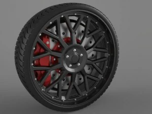 5 ruote Modello 3D