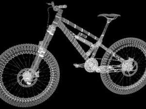 mountain bike Modello 3D