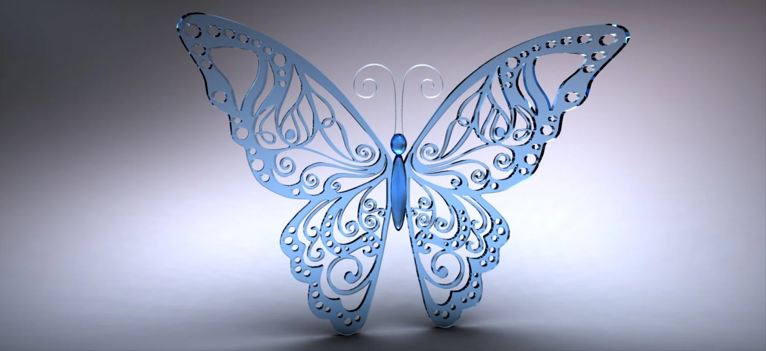 farfalla Modello 3D .c4d .max .obj .3ds .fbx .stl .blend