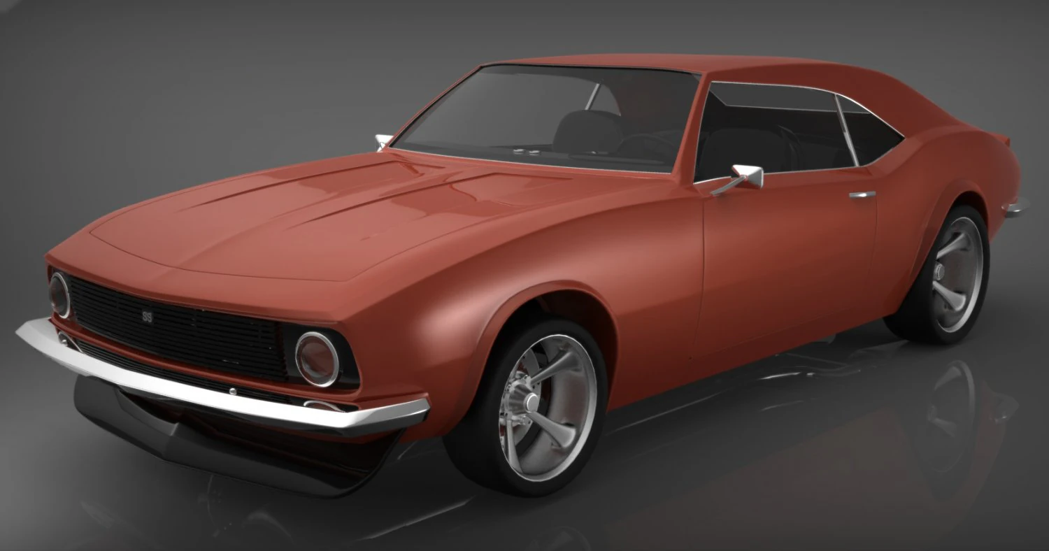 chevrolet camaro 3D Model .c4d .max .obj .3ds .fbx .stl .blend 