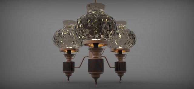 chandelier Model 3D .c4d .max .obj .3ds .fbx .stl .blend