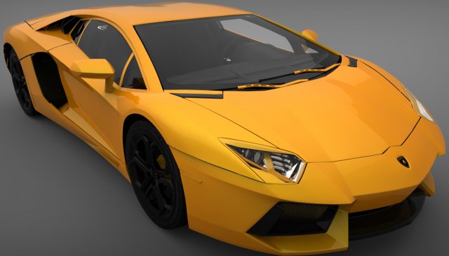 lamborghini aventador 3D Model .c4d .max .obj .3ds .fbx .stl .blend